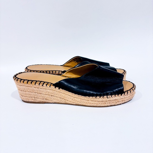 FRANCO SARTO Black leather slip-on sandals - Picture 4 of 7